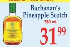 Market Basket Buchanan's Pineapple Scotch offer
