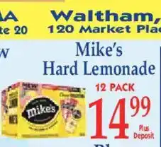 Market Basket Mike's Hard Lemonade offer
