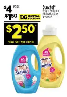 Dollar General Suavitel Fabric Softener offer