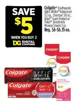 Dollar General Colgate toothpaste offer