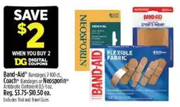 Dollar General Band-Aid Bandages or Neosporin Antibiotic Ointment offer