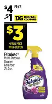 Dollar General Fabuloso Multi-Purpose Cleaner Lavender offer