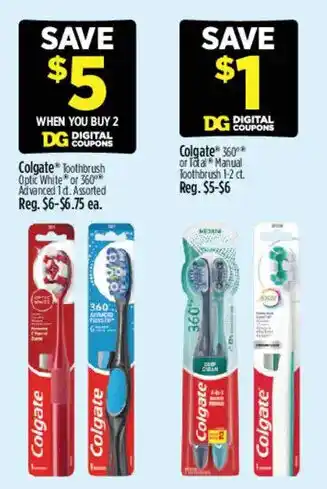 Dollar General Colgate toothbrush offer