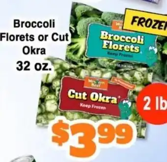 Western Beef Broccoli Florets or Cut Okra offer