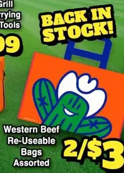 Western Beef Western Beef Re-Useable Bags Assorted offer