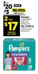 Dollar General Pampers cruisers offer