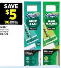 Dollar General Swiffer mop & go or hair magnet offer