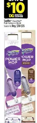 Dollar General Swiffer Power Mop Multi-Surface or Wood Starter Kit offer