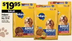Dollar General Pedigree adult dog food offer