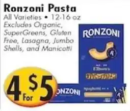 Ideal Food Basket Ronzoni Pasta offer