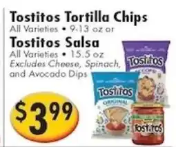Ideal Food Basket Tostitos tortilla chips offer