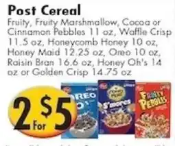 Ideal Food Basket Post Cereal offer