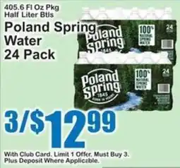 SuperFresh Poland Spring Water offer
