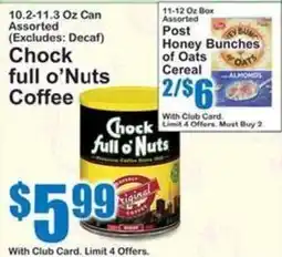 SuperFresh Chock full o' Nuts Coffee offer