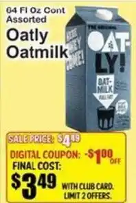 SuperFresh Oatly Oatmilk offer