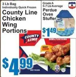 SuperFresh County Line chicken wing portions offer