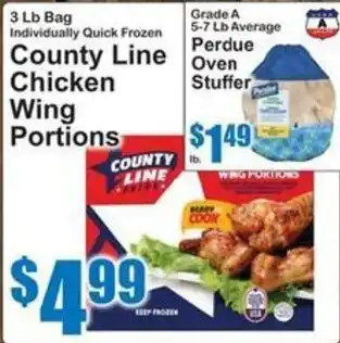 SuperFresh County Line chicken wing portions offer