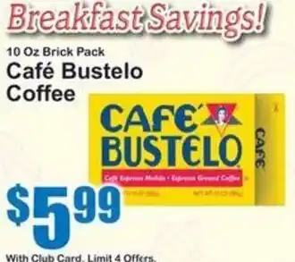 SuperFresh Cafe Bustelo Coffee offer