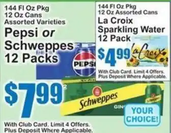 SuperFresh Pepsi or Schweppes offer