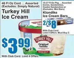 SuperFresh Turkey Hill ice cream offer