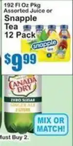 SuperFresh Snapple Assorted Juice or Snapple Tea offer