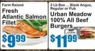 SuperFresh Urban Meadow 100% All Beef Burgers offer