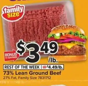 Giant Food Family Size 73% Lean Ground Beef offer