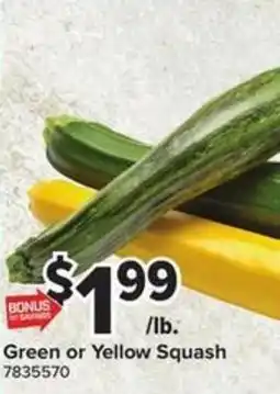 Giant Food Green or Yellow Squash offer
