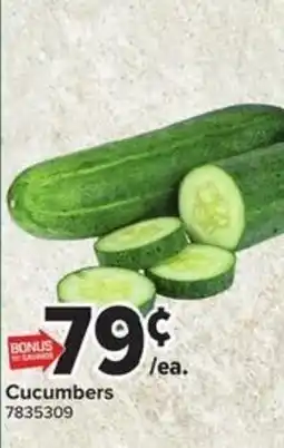 Giant Food Cucumbers offer