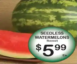 Foodland Seedless Watermelons offer