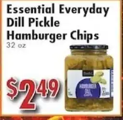 Ideal Food Basket Essential Everyday Dill Pickle Hamburger Chips offer