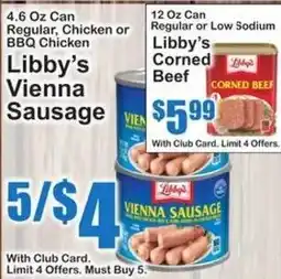 SuperFresh Libby's Vienna Sausage offer