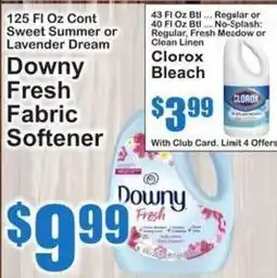 SuperFresh Downy Fresh Fabric Softener offer
