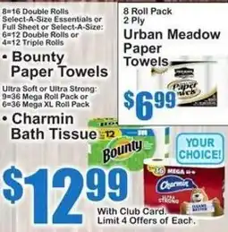 SuperFresh Bounty Paper Towels offer