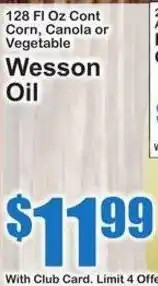 SuperFresh Wesson Oil offer