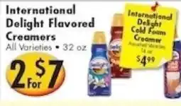Ideal Food Basket International Delight Flavored Creamers offer