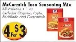 Ideal Food Basket McCormick Taco Seasoning Mix offer