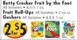 Ideal Food Basket Betty Crocker fruit by the foot offer
