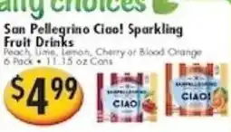 Ideal Food Basket San Pellegrino Ciao! Sparkling Fruit Drinks offer