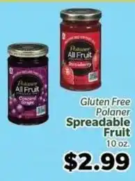 Living Fresh Market Gluten Free Polaner Spreadable Fruit offer