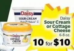 Living Fresh Market Daisy Sour Cream or Cottage Cheese offer
