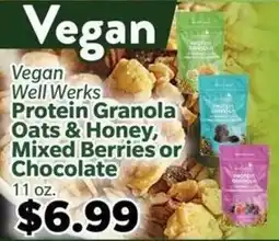 Living Fresh Market Vegan Well Werks Protein Granola offer