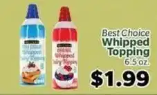 Living Fresh Market Best Choice Whipped Topping offer