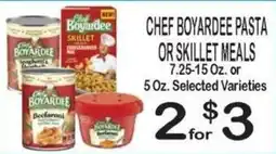 Foodland Chef Boyardee pasta or skillet meals offer