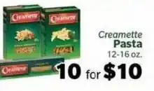 Living Fresh Market Creamette Pasta offer