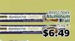 Living Fresh Market Best Choice Aluminum Foil offer