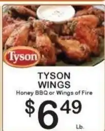 Foodland Tyson Tyson Wings offer