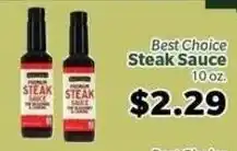 Living Fresh Market Best Choice Steak Sauce offer