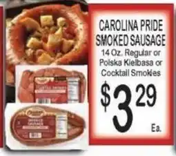 Foodland Carolina Pride Smoked Sausage offer