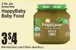 SuperFresh HappyBaby baby food offer
